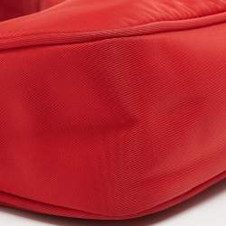 Prada Red Nylon Re-Edition 2000 Baguette Bag