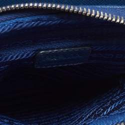 Prada Blue Nylon and Leather Phone Crossbdoy Bag