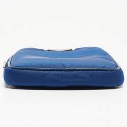 Prada Blue Nylon and Leather Phone Crossbdoy Bag