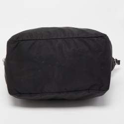 Prada Black Nylon Front Pocket Tote
