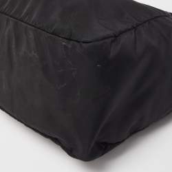 Prada Black Nylon Front Pocket Tote