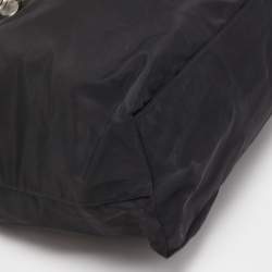 Pre Owned Prada Black Nylon Voodoo Doll Charm Tote