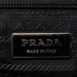 Pre Owned Prada Black Nylon Voodoo Doll Charm Tote
