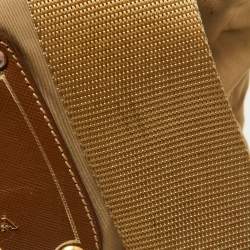 Pre Owned Prada Beige/Tan Nylon and Leather Tote