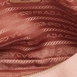 Pre Owned Prada Pink Saffiano Lux Leather Camera Crossbody Bag