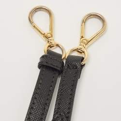 Pre Owned Prada Black Saffiano Leather Promenade Satchel