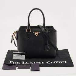 Prada Black Saffiano Leather Tote bag