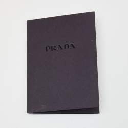 Pre Owned Prada Orange Vitello Daino Leather Large Shopping Tote