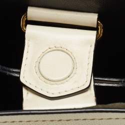 Pre Owned Prada Cream Saffiano Leather Small Panier Bag