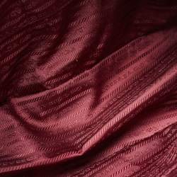 Pre Owned Prada Burgundy Saffiano Leather Extra Large Double Zip Executive Tote