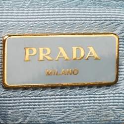 Pre Owned Prada Light Blue Saffiano Lux Leather Small Promenade Satchel