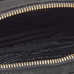 Pre Owned Prada Black Nylon Bow Crossbody Bag