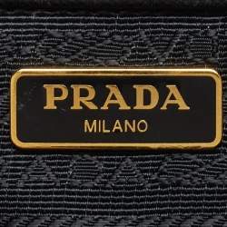 Pre Owned Prada Black Nylon Bow Crossbody Bag