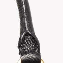 Pre Owned Prada Black Saffiano Lux Leather Large Gardener's Tote