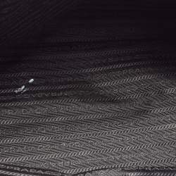 Pre Owned Prada Black Saffiano Lux Leather Large Gardener's Tote