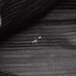 Pre Owned Prada Black Saffiano Lux Leather Large Gardener's Tote