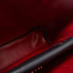 Prada Black Saffiano Cuir Leather Small Double Handle Tote
