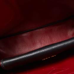 Prada Black Saffiano Cuir Leather Small Double Handle Tote
