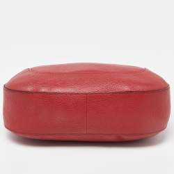Prada Red Vitello Danio Leather Crossbody Bag