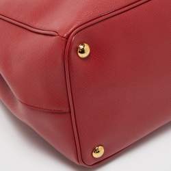 Prada Red Saffiano Leather Large Galleria Tote Bag