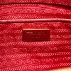 Prada Red Saffiano Leather Large Galleria Tote Bag
