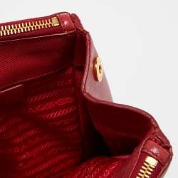 Prada Red Saffiano Leather Large Galleria Tote Bag