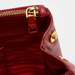 Prada Red Saffiano Leather Large Galleria Tote Bag