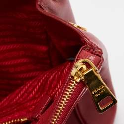 Prada Red Saffiano Leather Large Galleria Tote Bag