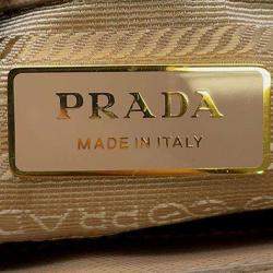 Pre Owned Prada Beige Leather Small Galleria Tote Bag
