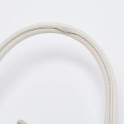 Pre Owned Prada White/Beige Canvas and Saffiano Leather Large Convertible Tote