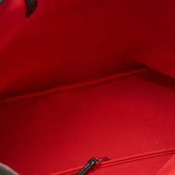 Pre Owned Prada Black Canvas Canapa Dinosaur Tote