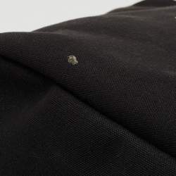 Pre Owned Prada Black Canvas Canapa Dinosaur Tote