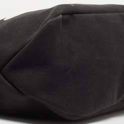 Pre Owned Prada Black Canvas Canapa Dinosaur Tote