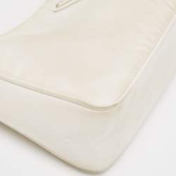 Pre Owned Prada White Nylon Mini Re-Edition 2000 Shoulder Bag
