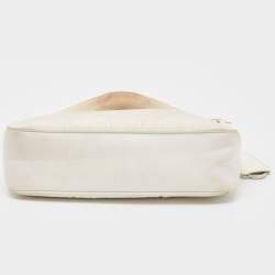 Pre Owned Prada White Nylon Mini Re-Edition 2000 Shoulder Bag