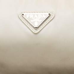 Pre Owned Prada White Nylon Mini Re-Edition 2000 Shoulder Bag