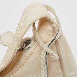 Pre Owned Prada White Nylon Mini Re-Edition 2000 Shoulder Bag