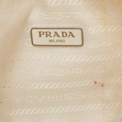 Pre Owned Prada White Nylon Mini Re-Edition 2000 Shoulder Bag
