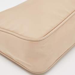 Pre Owned Prada Beige Nylon Mini Re-Edition 2000 Shoulder Bag