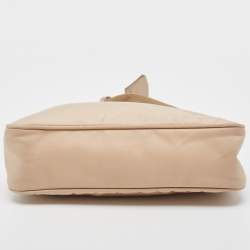 Pre Owned Prada Beige Nylon Mini Re-Edition 2000 Shoulder Bag