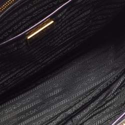 Prada Purple Patent Leather Large Double Zip Tote