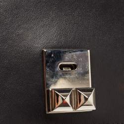 Pre Owned Prada Black Leather Elektra Wallet On Chain