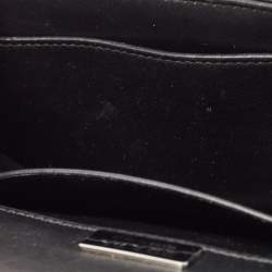Pre Owned Prada Black Diagramme Leather Cahier Shoulder Bag