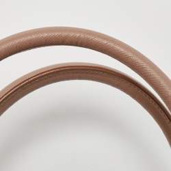 Pre Owned Prada Pink Saffiano Lux Leather Galleria Tote