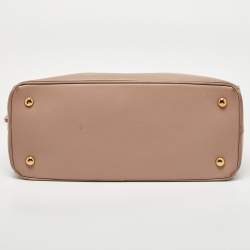 Pre Owned Prada Pink Saffiano Lux Leather Galleria Tote