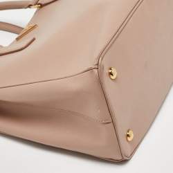 Pre Owned Prada Pink Saffiano Lux Leather Galleria Tote
