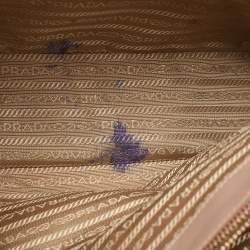 Pre Owned Prada Pink Saffiano Lux Leather Galleria Tote