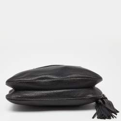 Pre Owned Prada Black Leather Shoulder Bag