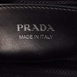 Prada Black Saffiano Cuir Leather Kristen Tote