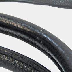 Pre Owned Prada Black Leather Vitello Phenix Tote Bag